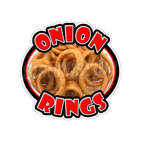 Safety Sign, 1.5 in Height, Vinyl, 48 in Length, Onion Rings